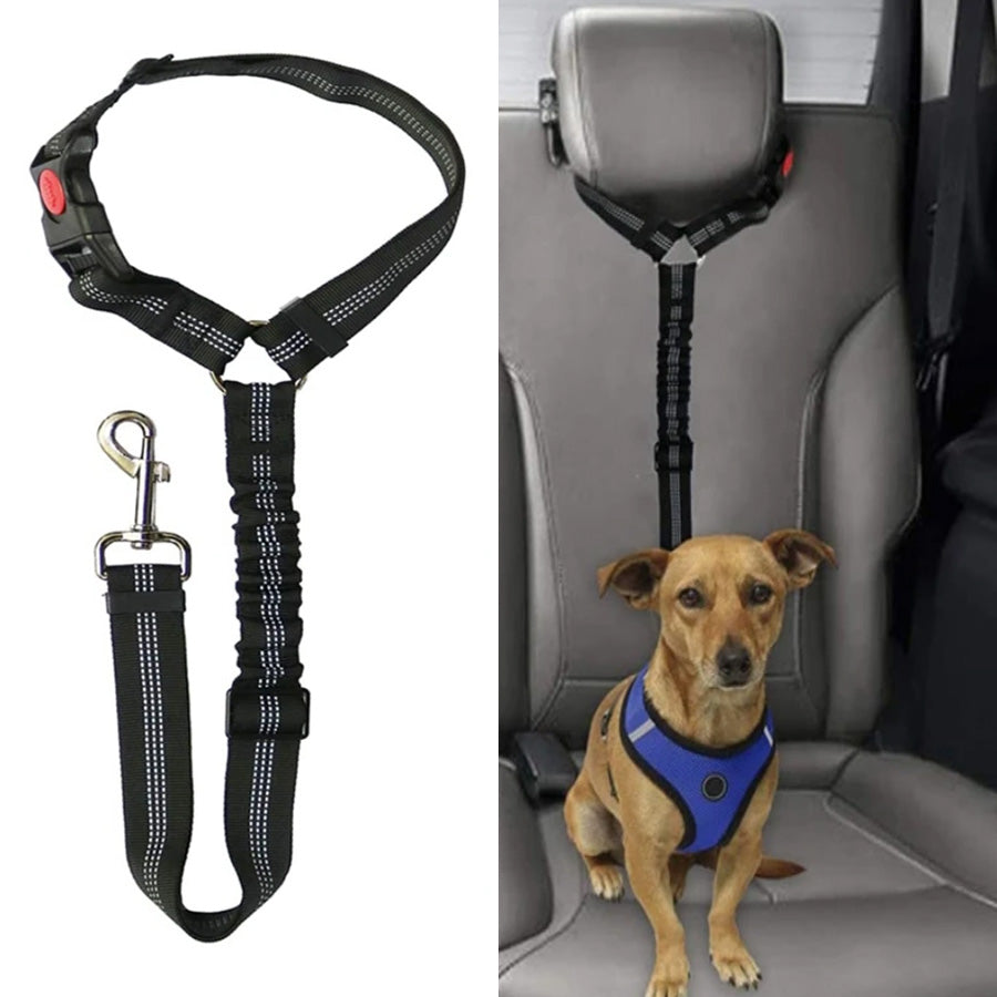 Vevall™ Headrest Bungee Safety Belt For Dogs
