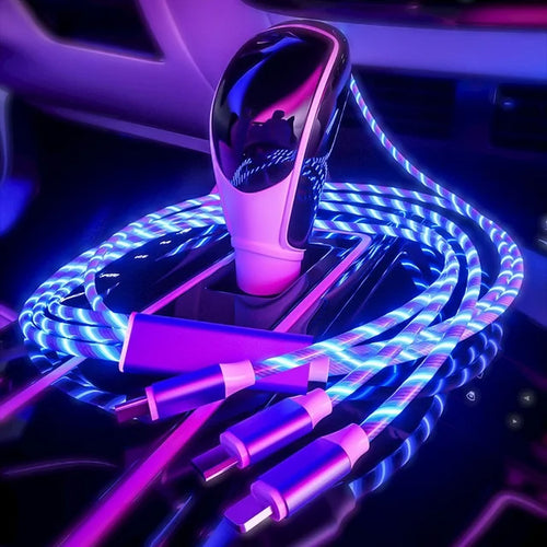 Glowing 3-in-1 Phone Charger
